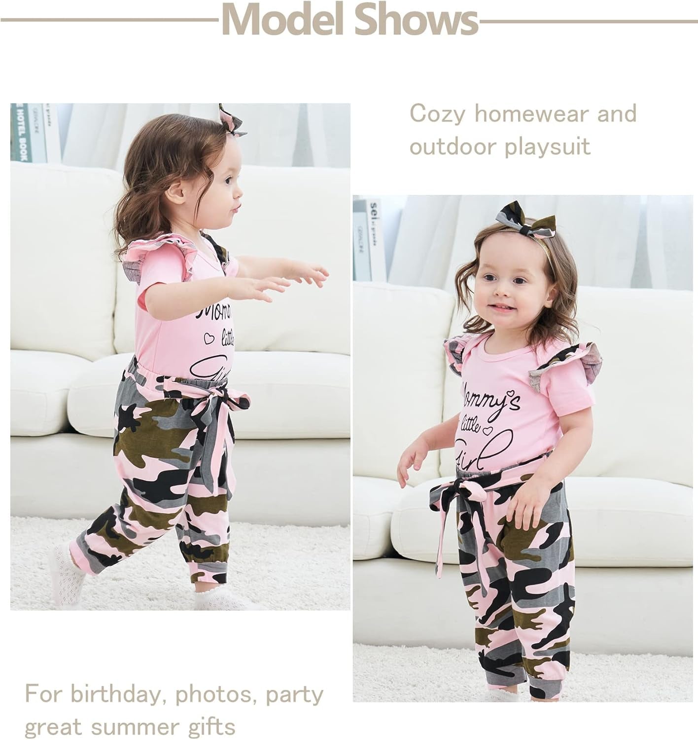Newborn Infant Baby Girl Clothes Stuff Floral Baby Girl'S Clothing Ruffle Romper + Pant Cute Toddler Baby Girl Outfit