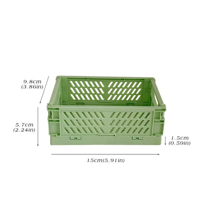 6 Styles Plastic Stackable Foldable Stationary Holder Simple Cute Student Office Desktop Storage Stationery Organizer