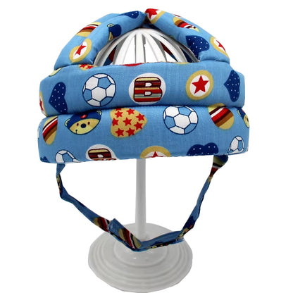 Cotton Infant Toddler Safety Helmet Baby Kids Head Protection Hat for Walking Crawling Baby Learns to Walk the Crash Helmet